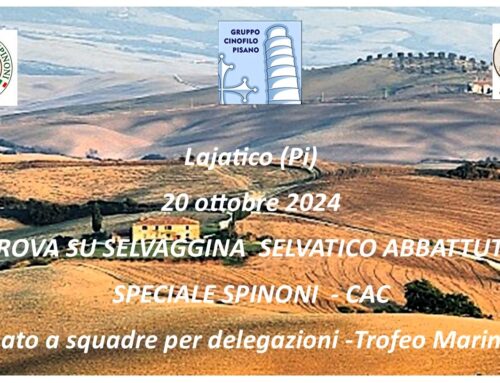 LAJATICO (PI) 20 OTTOBRE 2024 CAMPIONATO A SQUADRE PER DELEGAZIONI E TROFEO MARINO PANIZZA