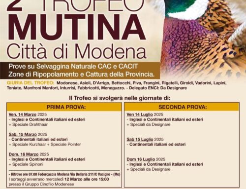 2° TROFEO MUTINA CITTA’ DI MODENA: 16 MARZO 2025 SPECIALE SPINONI